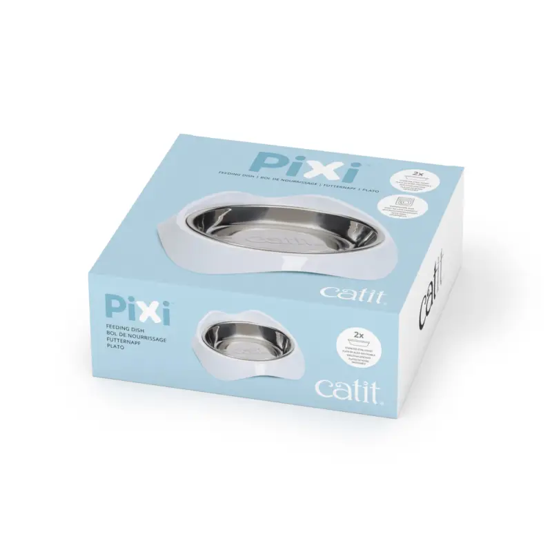 Réduction Catit – Bol de nourrissage Pixi Blanc pour Chat – 16,5cm