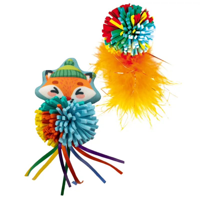 Croci – Jouet Doux Pompon pour Chats – 9cm Prix Choc
