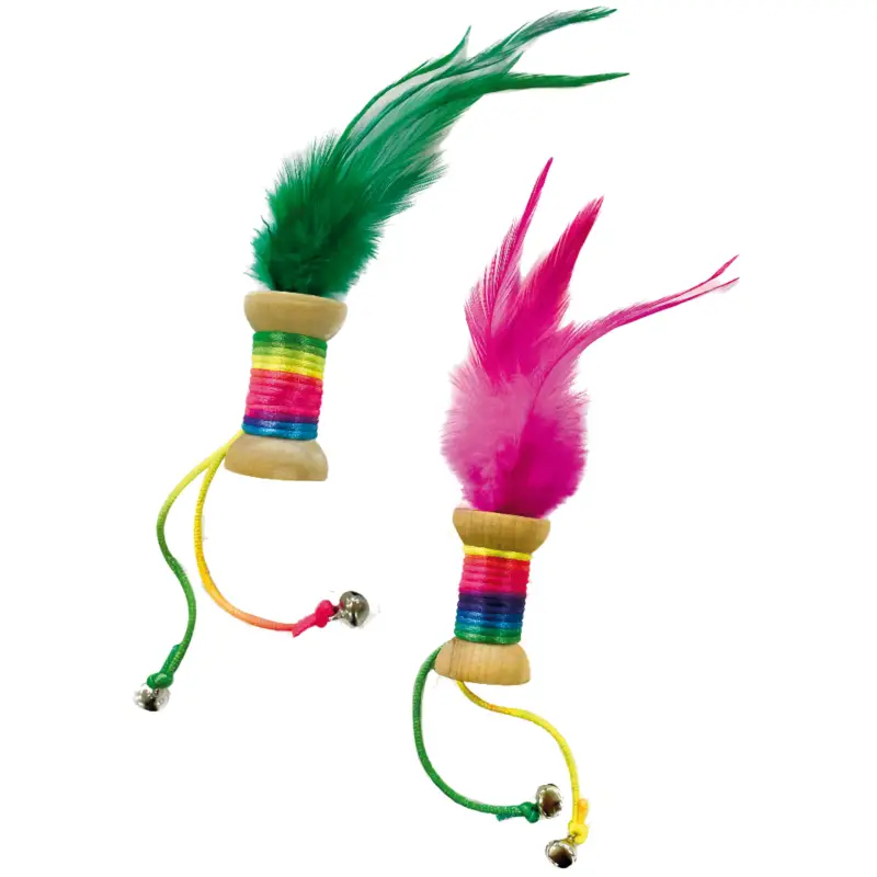 Jusqu&rsquo;à Épuisement Des Stocks Croci – Jouet Bouteille avec Plumes pour Chats – 4cm