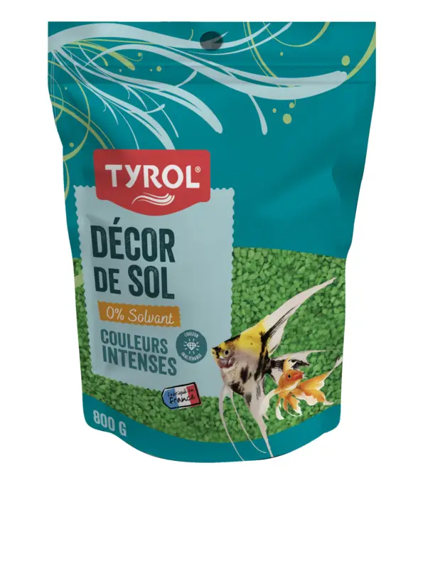 Tyrol – Quartz Fluo Vert pour Aquarium – 800g Expédié Aujourd&rsquo;hui