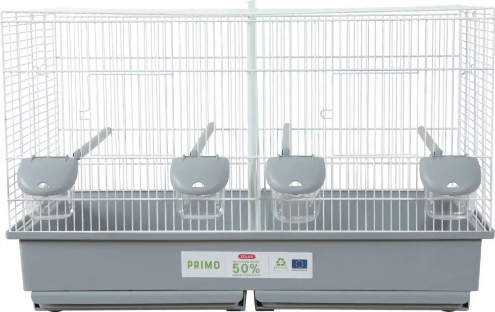 Bon Plan Zolux – Cage Primo Cati Blanc et Gris pour Oiseaux – 67cm