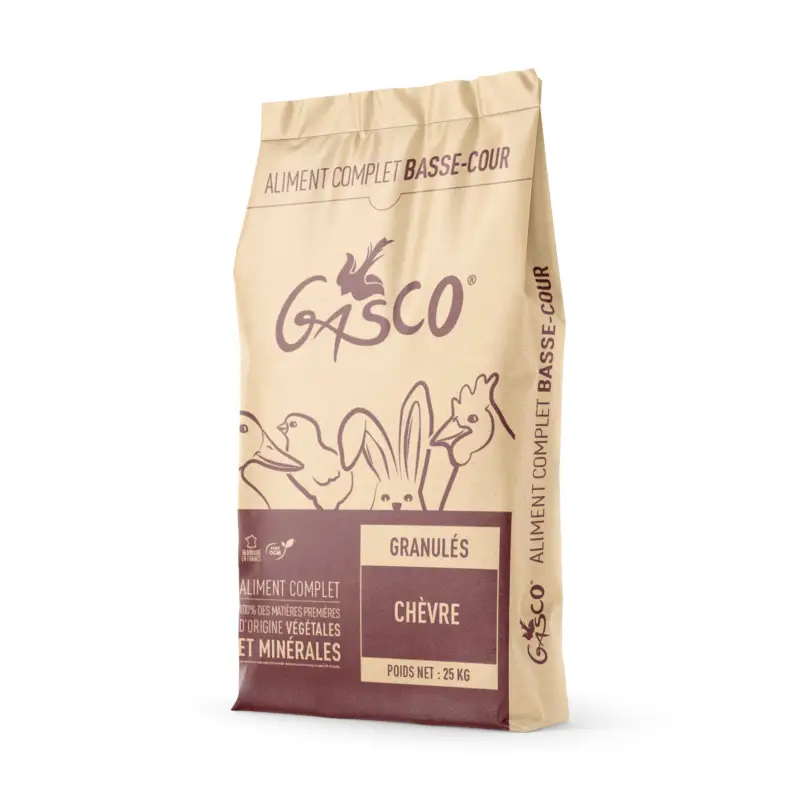 Acheter En Ligne Gasco – Aliment en Granul&eacute;s pour Ch&egrave;vre et Moutons – 25Kg