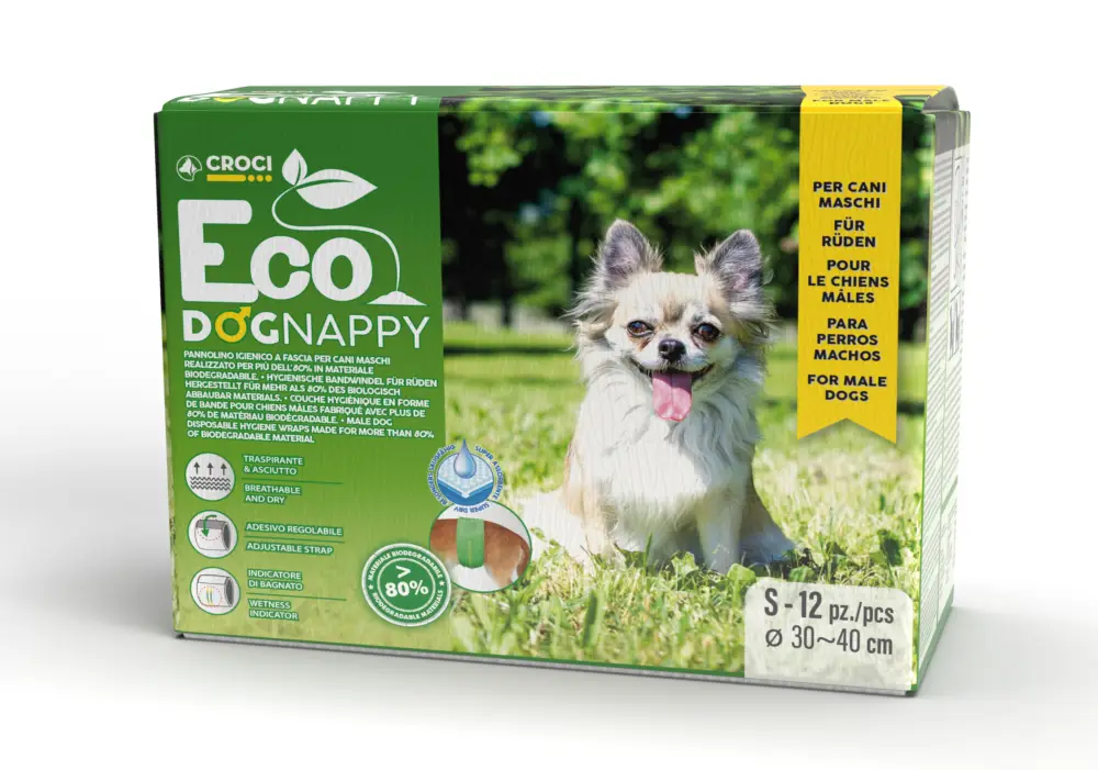 Croci – Couche Hygi&eacute;nique Eco DOGNAPPY pour Chien M&acirc;les Paiement Sécurisé