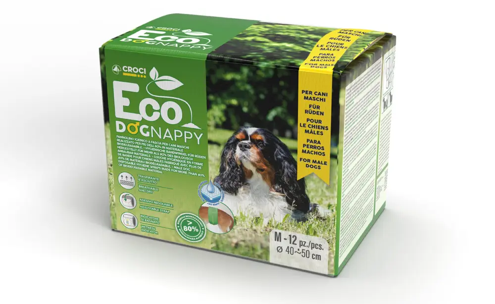 Authentique Croci – Couche Hygi&eacute;nique Eco DOGNAPPY pour Chien M&acirc;les