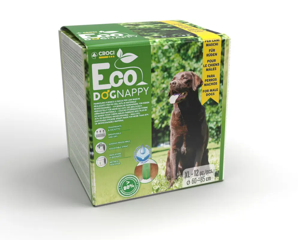 Croci – Couche Hygi&eacute;nique Eco DOGNAPPY pour Chien M&acirc;les Expédié Aujourd&rsquo;hui