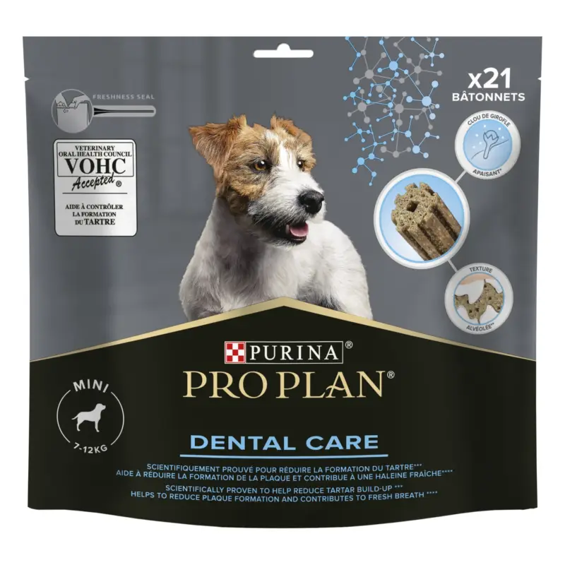 Pro Plan – Friandises &agrave; M&acirc;cher Dental Care pour Petits Chiens – 345g Certifié