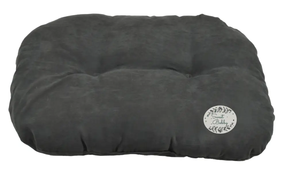 Bobby – Coussin Mousse Poilu Bicolor Noir pour Chiens Prix Promo