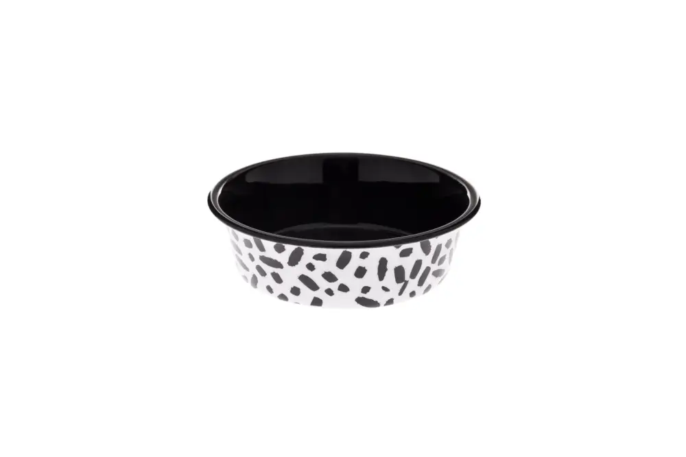 Ferribiella – Bol Pattern Noir pour Chiens Prix Cassé