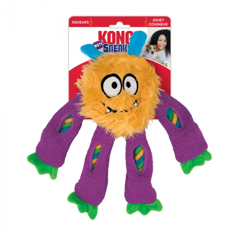 Prix Choc KONG – Jouet Peluche Sneakerz Knots pour Chiens – M