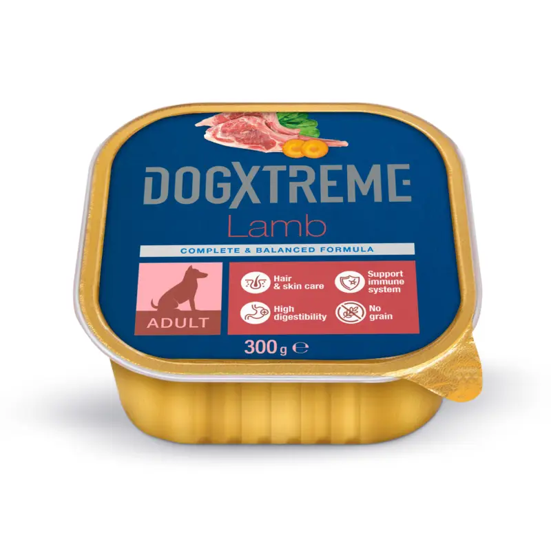 Haute Qualité DogXtreme – Bo&icirc;te &agrave; l'Agneau pour Chien Adulte – 300g