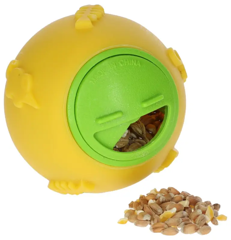 Usine Directe Kerbl – Balle Snack pour Poules Jaunes – &Oslash;7,5cm