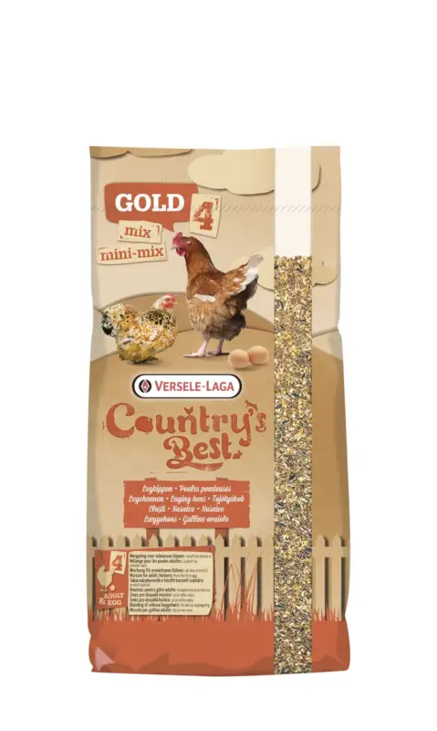 Versele Laga – Aliment Country's Best Gold 4 Mini Mix pour Poules Naines – 20Kg Quantité Limitée