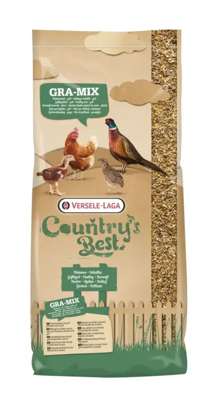 Versele Laga – Aliment Country's Best Gra-Mix Poultry + Grit pour Basse-Cour – 20Kg Must-Have