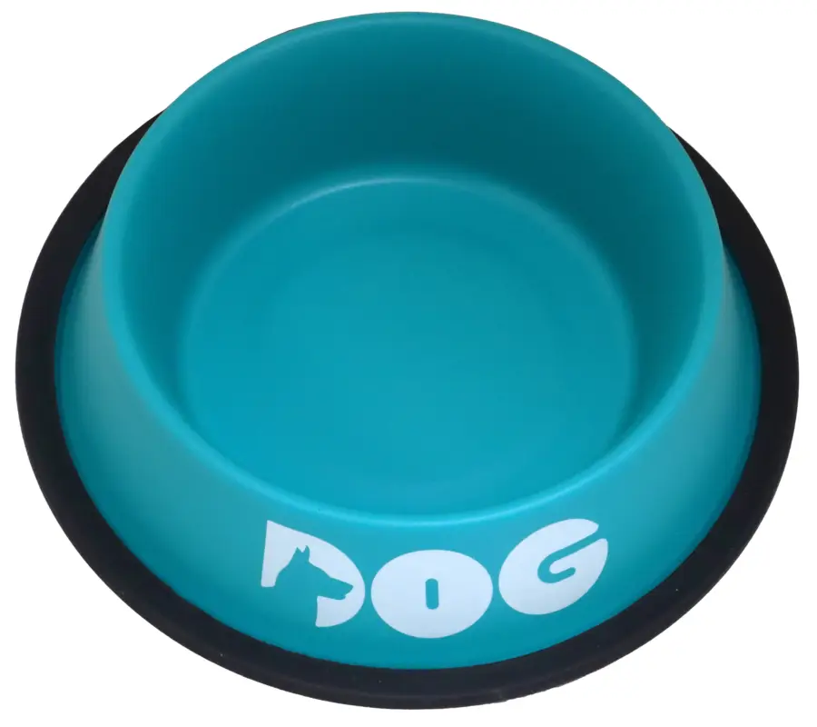 Croci – Bol Acier Paon Bleu pour Chiens Certifié