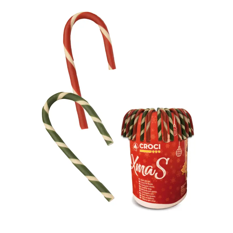 Paiement Sécurisé Croci – Friandises Canne &agrave; sucre SNACK XMAS CANDYCANES pour Chiens – 23G