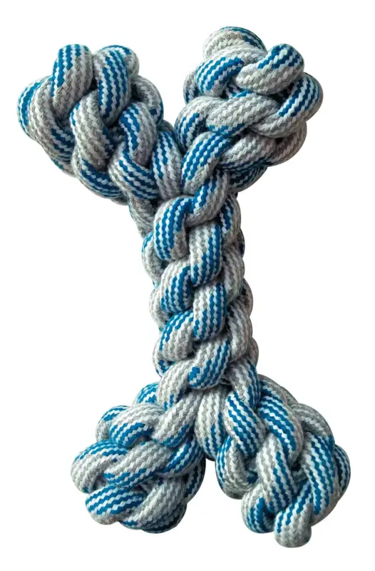 Super Prix Croci – Jouet Corde Os Bleu pour Chiens – 20cm