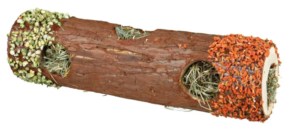 Vente Flash Trixie – Tube tunnel avec foin en bois d'&eacute;corce -9x30cm 35 g