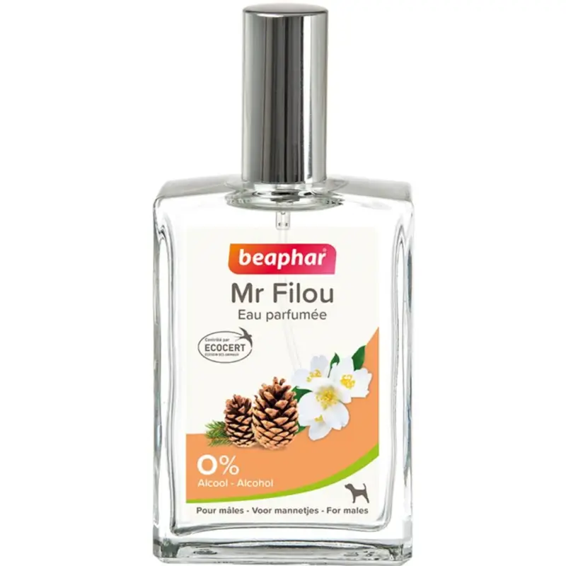 Beaphar – Eau de toilette m&acirc;le MR FILOU pour chiens – 50ml Solde