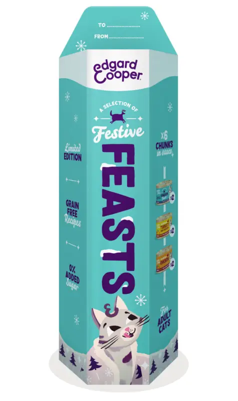 Dernier Modèle Edgard & Cooper – Coffret Humide Festif pour Chats – 6x85g