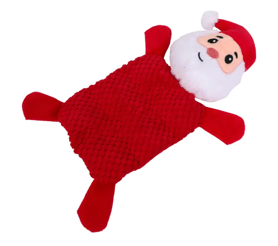 Commande En Gros Wouapy – Jouet P&egrave;re Noel + Sifflet Peluche Plate pour Chiens