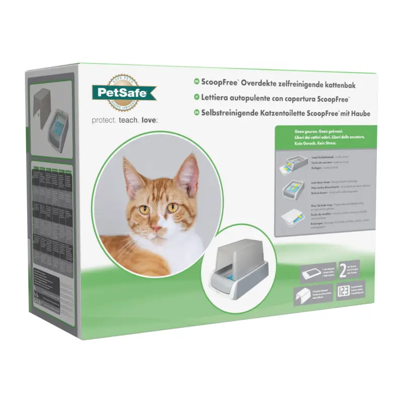 Acheter En Ligne PetSafe – Liti&egrave;re Auto Scoopfree 1,5 + Couvercle pour Chats