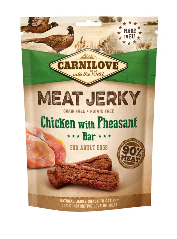 Must-Have Carnilove – Jerky Barre Prot&eacute;in&eacute;e Poulet Faisan – 100g
