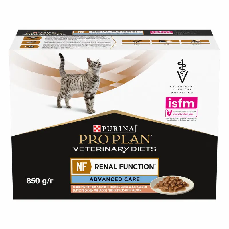 Pro Plan – Sachets Veterinary Diet Renal Function Advanced Care Saumon pour Chats – 10x85g Must-Have