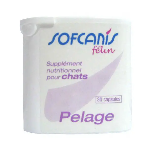 Sofcanis – CAPSULES SUPPLEMENT NUTRITIONNEL PELAGE POUR CHATS – X30 Prix Promo