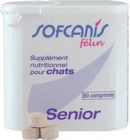 Commander Maintenant Sofcanis – Comprim&eacute;s Suppl&eacute;ment Nutritionnel Senior pour Chats – x60