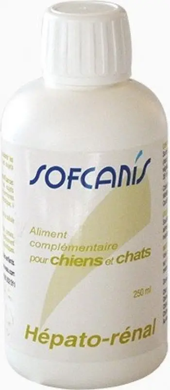 Sofcanis – Flacon H&eacute;pato R&eacute;nal pour Chiens et Chats – 250ml Offre Limitée