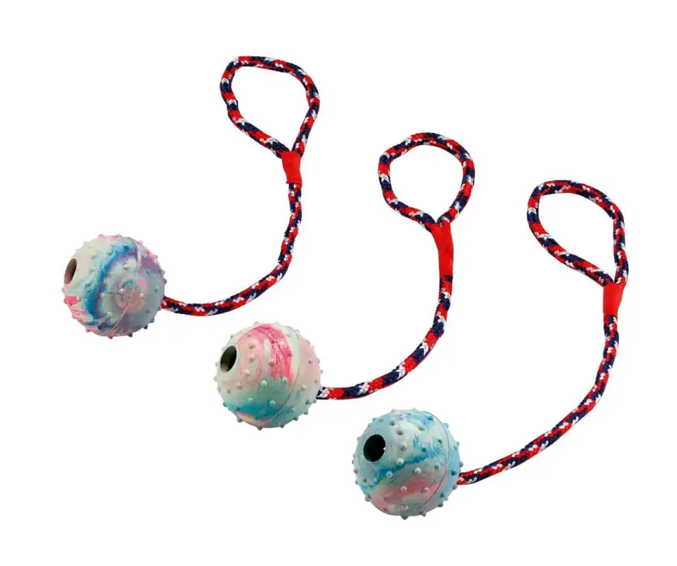 Vente Flash Kerbl – Balle et sa corde pour chien – 30 cm &Oslash;6 cm 3pcs