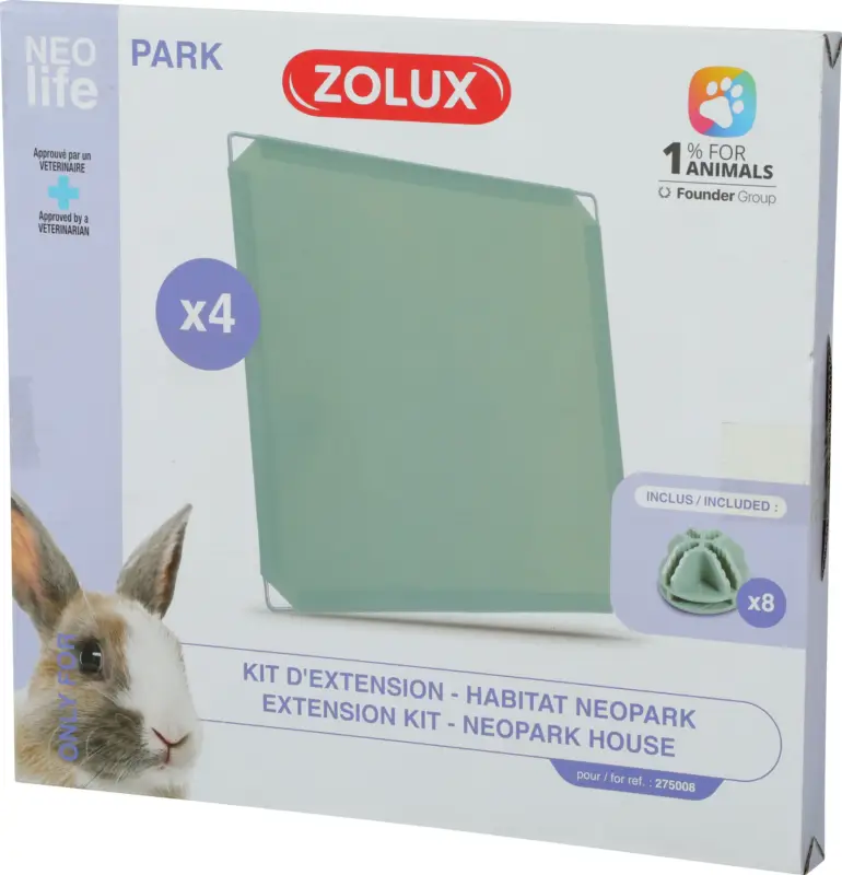 Bon Plan Zolux – KIT 4 PLAQUES EXTENSION HABITAT LAPIN NEOLIFE
