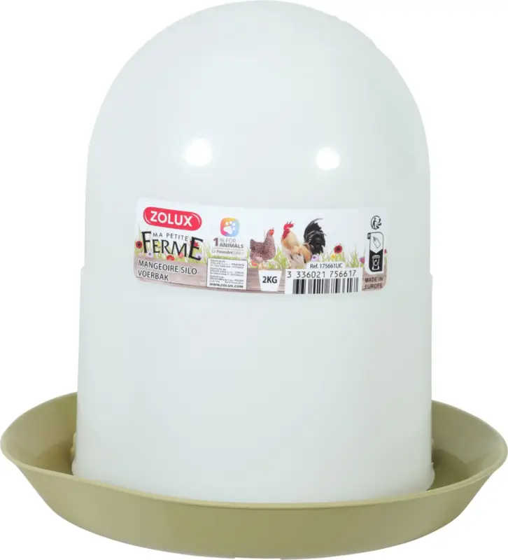 Zolux – Mangeoire Silo Lichen pour Basse Cour – 2Kg Satisfait Ou Remboursé