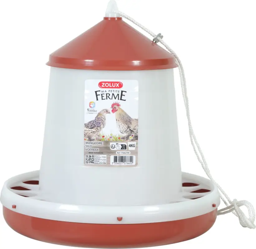 Zolux – Mangeoire Silo Terra pour Basse Cour – 4Kg Acheter En Ligne
