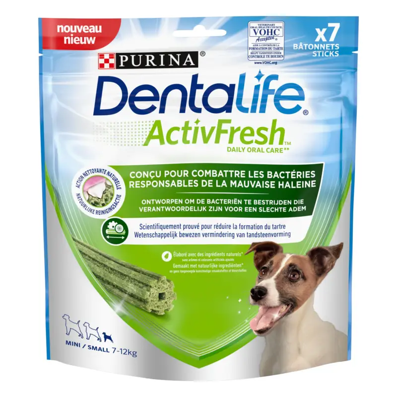 Prix Bas DENTALIFE – Friandises &agrave; m&acirc;cher ACTIVFRESH bucco-dentaire pour Petits Chiens – 115g