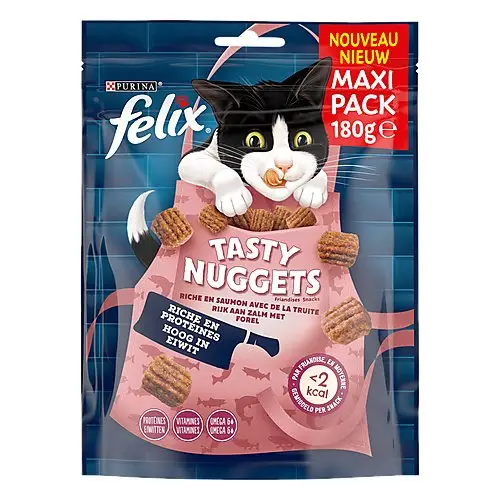 FELIX – Friandises Tasty Nuggets Saumon Truite pour Chats – 180g Commander Vite