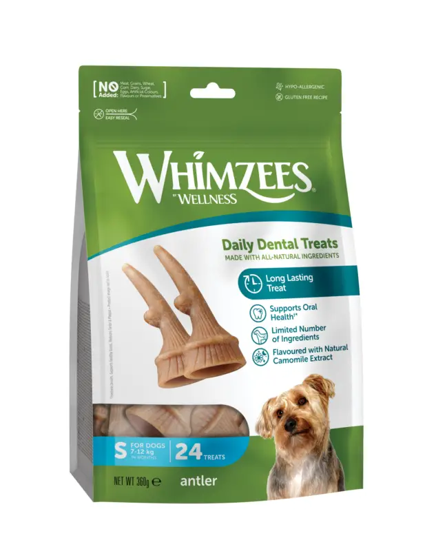 Prix Cassé Whimzees – Sachet Antler- S 24 Pcs