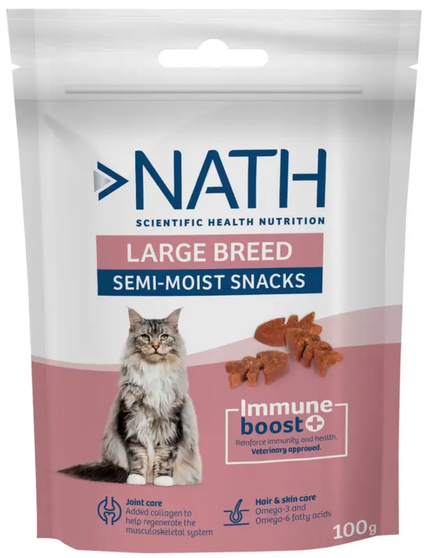 Nath – Friandises Large Breed Immune boost+ pour Grands Chats – 100g Vente Directe