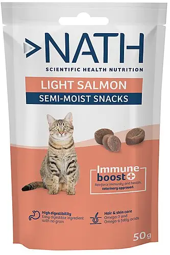Commander Vite Nath – Friandises Light Salmon Immune boost+ au Saumon pour Chats – 50g