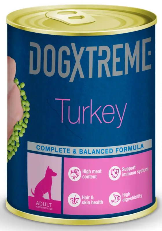 DogXtreme – P&acirc;t&eacute;e Adulte Dinde pour Chiens – 400g Offre Du Jour