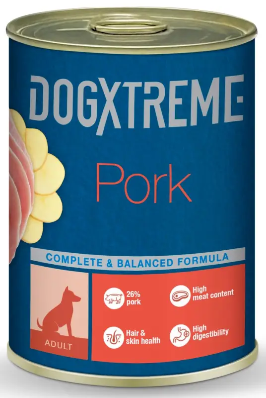 Pas Cher DogXtreme – P&acirc;t&eacute;e Adulte au Porc pour Chiens – 400g