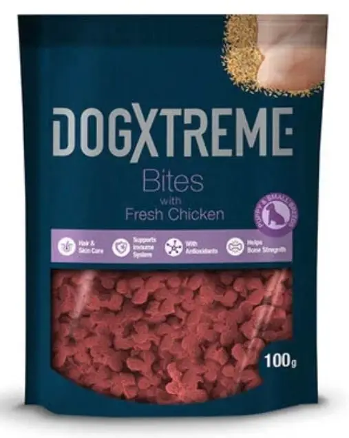 Vente Directe DogXtreme – Friandises Puppy Bites Poulet Frais pour Chiots – 100g
