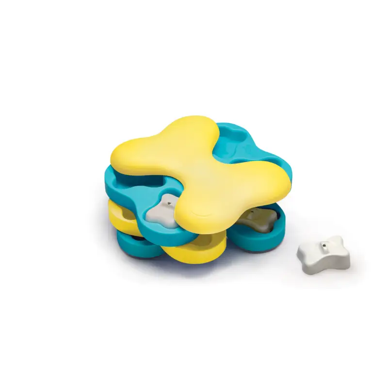 Prix Bas Nina Ottosson – Jeu Educatif Dog Tornado-Blu pour Chiens