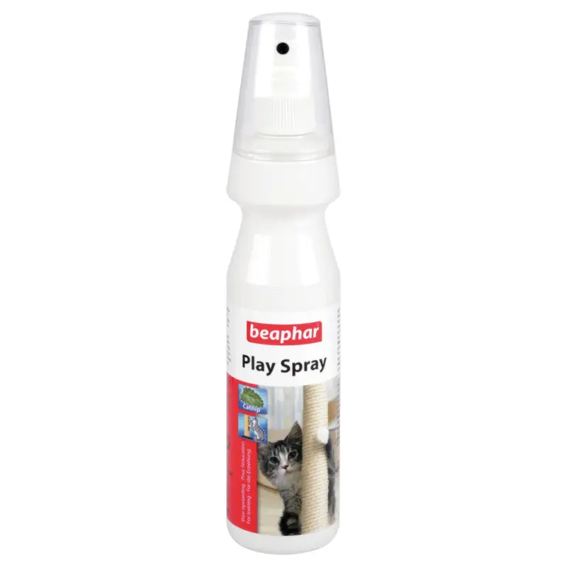 Beaphar – PLAY SPRAY, pulv&eacute;risateur attractif &agrave; l'herbe &agrave; chat pour chat- 150 ml Nouvel Arrivage