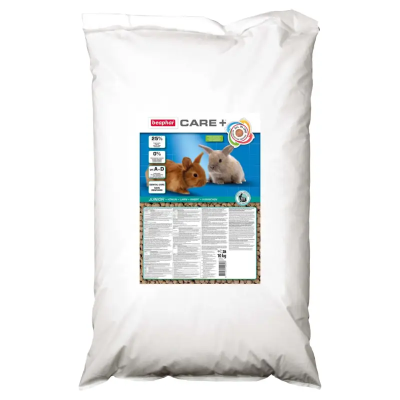 Vente Flash Beaphar – CARE+ alimentation premium compl&egrave;te extrud&eacute;e All in one pour lapin junior – 10 kg