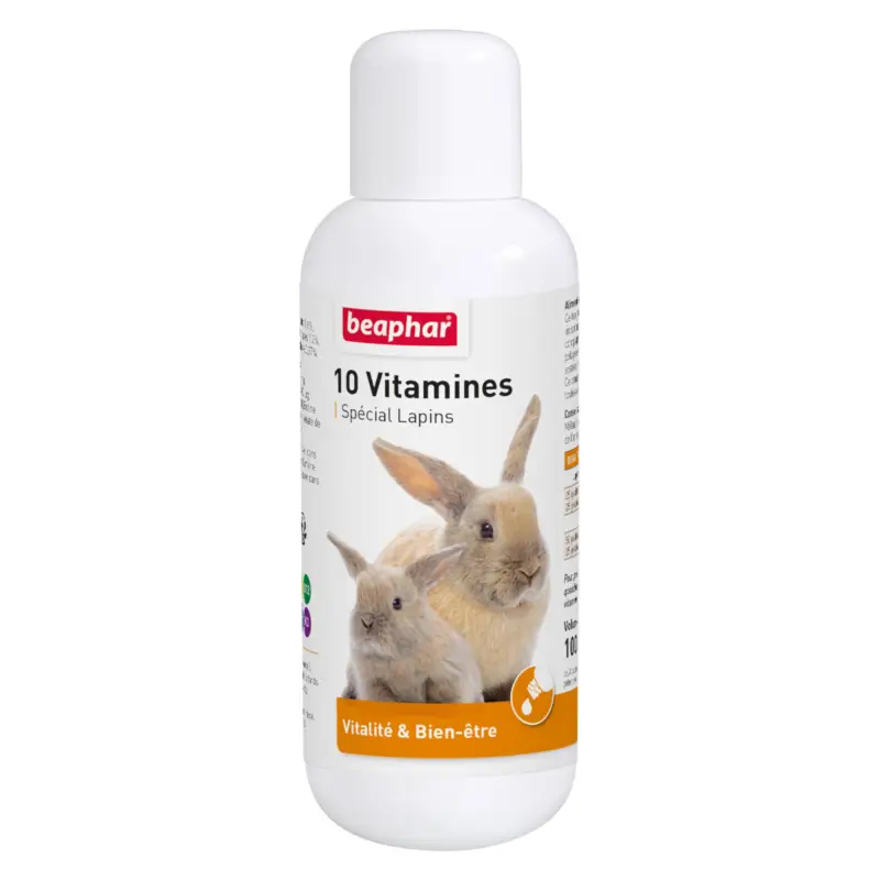 Beaphar – 10 Vitamines pour lapin – 100 ml Haute Qualité