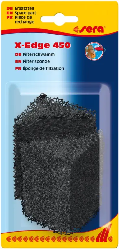 Petit Prix &Eacute;ponge de filtration sera, noire (2 pces) – X-Edge 450