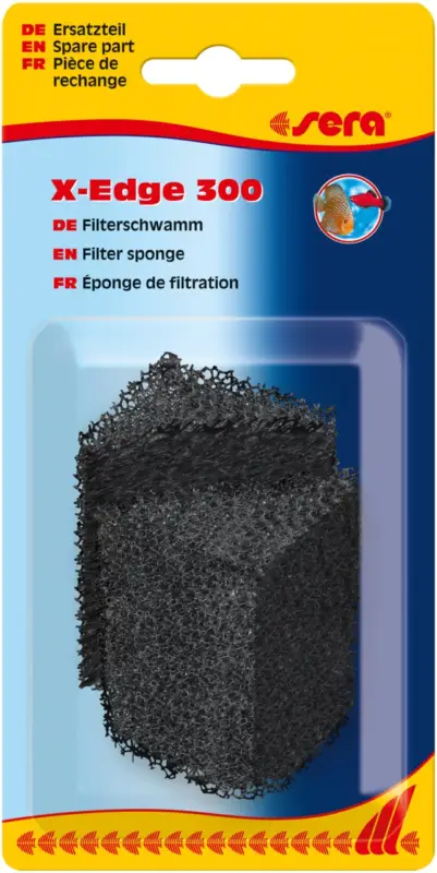&Eacute;ponge de filtration sera, noire (2 pces) – X-Edge 300 Usine Directe