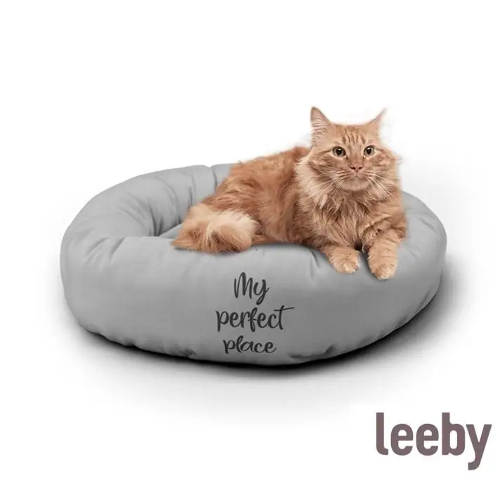 Leeby – Donut My Favourite Place pour Chats – Gris Expédié Aujourd&rsquo;hui