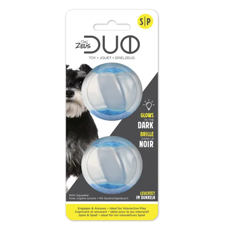 Zeus Duo Ball siffleur/luminescent 2pc – 5 cm Super Prix